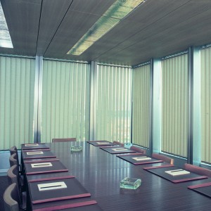 Vertical blinds boardroom 